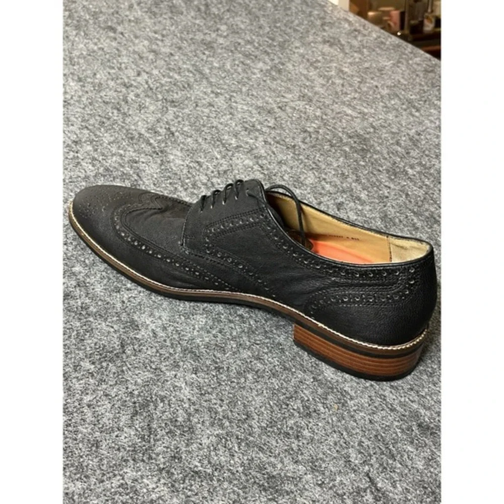 480-)Cole Haan C24112 Warren Black Wingtip Shoes Men Sz 11 1/2 M‎